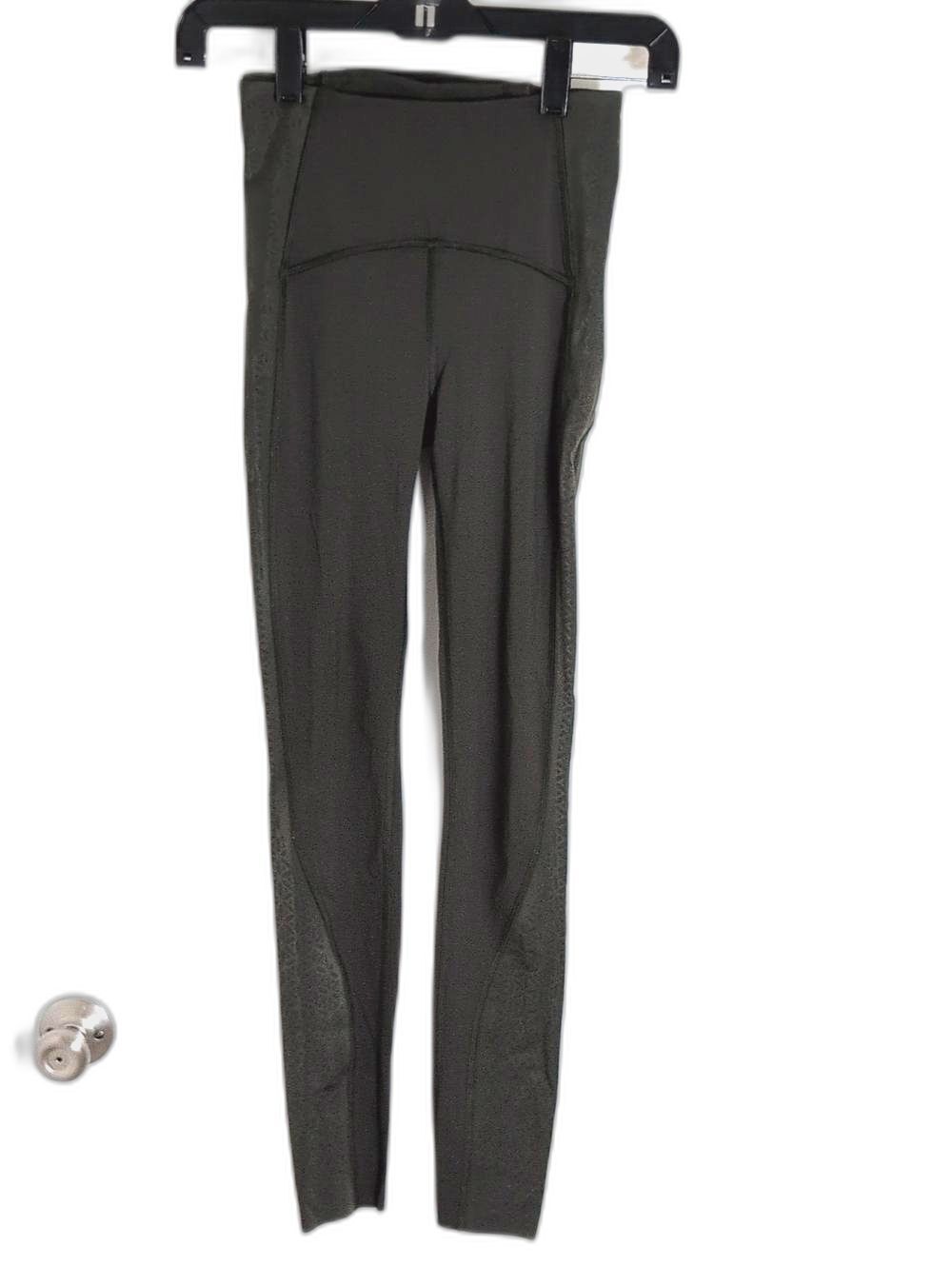 lululemon athletic Olive Green High-Rise Leggings with Textured Panels